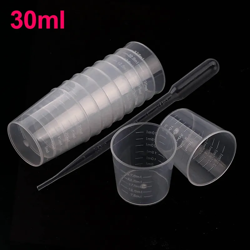 Tasses mesure plastique jetables 20/100 pièces pour résine