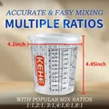 Tasses mesure plastique jetables 680-1370ml avec bâtons – Couleur 18OZ-100PCS