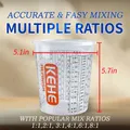 Tasses mesure plastique jetables 680-1370ml avec bâtons – 5