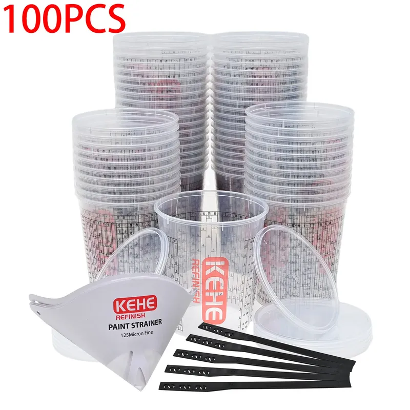 Tasses mesure plastique jetables 680-1370ml avec bâtons