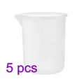 Tasses mesure silicone 100 ml 5 pièces pour résine bijoux – Couleur 100ml 5pcs