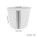 Tasses mesure silicone 1000 à 2000 ml pour résine bougies – Couleur 2000mlB