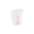 Tasses mesure silicone 125 à 500 ml pour bijoux résine – Couleur 125ml White