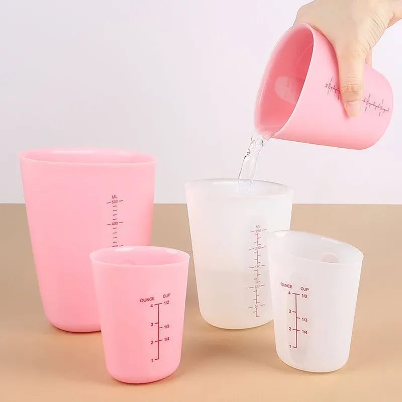 Tasses mesure silicone 125 à 500 ml pour bijoux résine