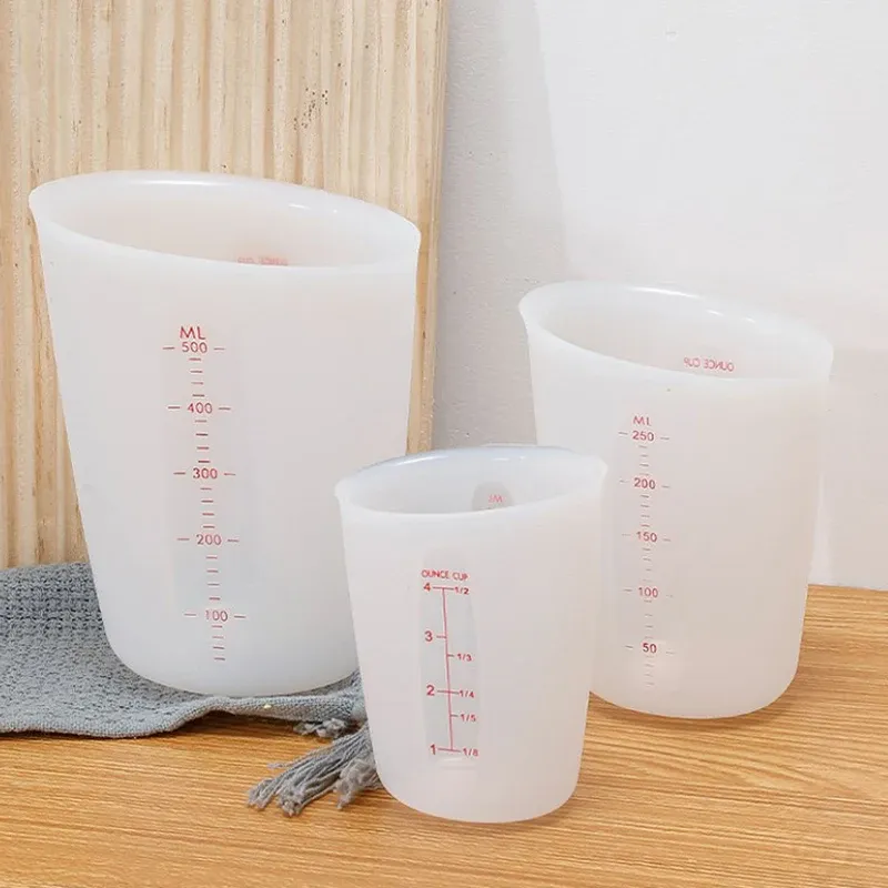 Tasses mesure silicone 125 à 500 ml pour bijoux résine