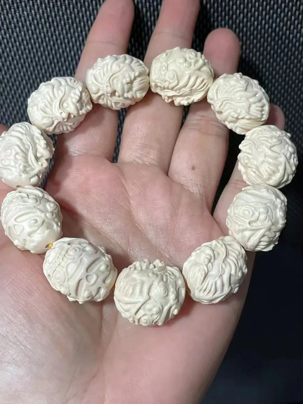 Tige bois stabilisé résine époxy imitation ivoire 78 mm à 84 mm