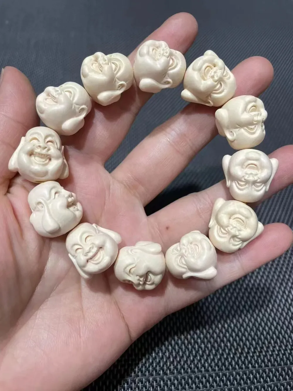 Tige bois stabilisé résine époxy imitation ivoire 78 mm à 84 mm