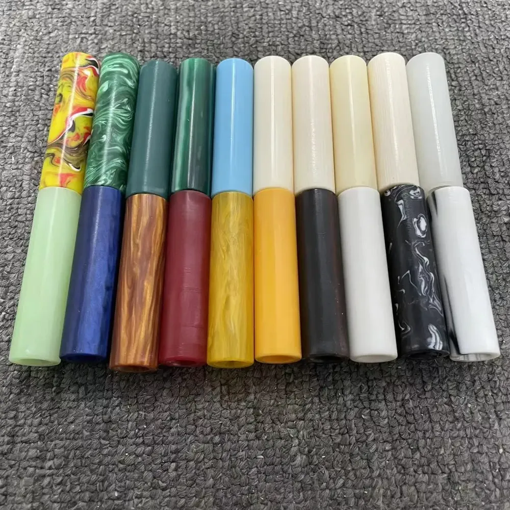 Tige bois stabilisé résine époxy imitation ivoire 78 mm à 84 mm