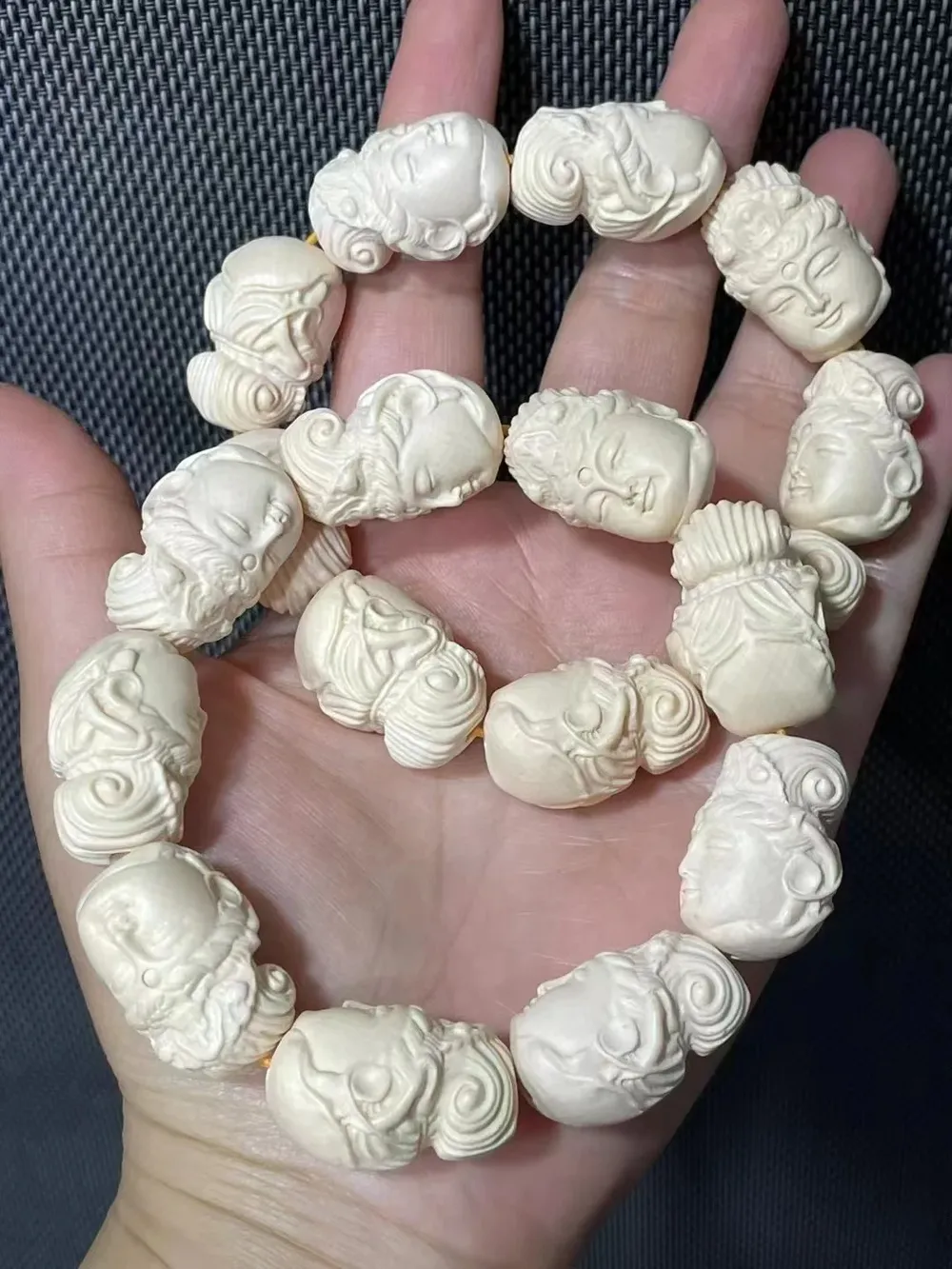 Tige bois stabilisé résine époxy imitation ivoire 78 mm à 84 mm